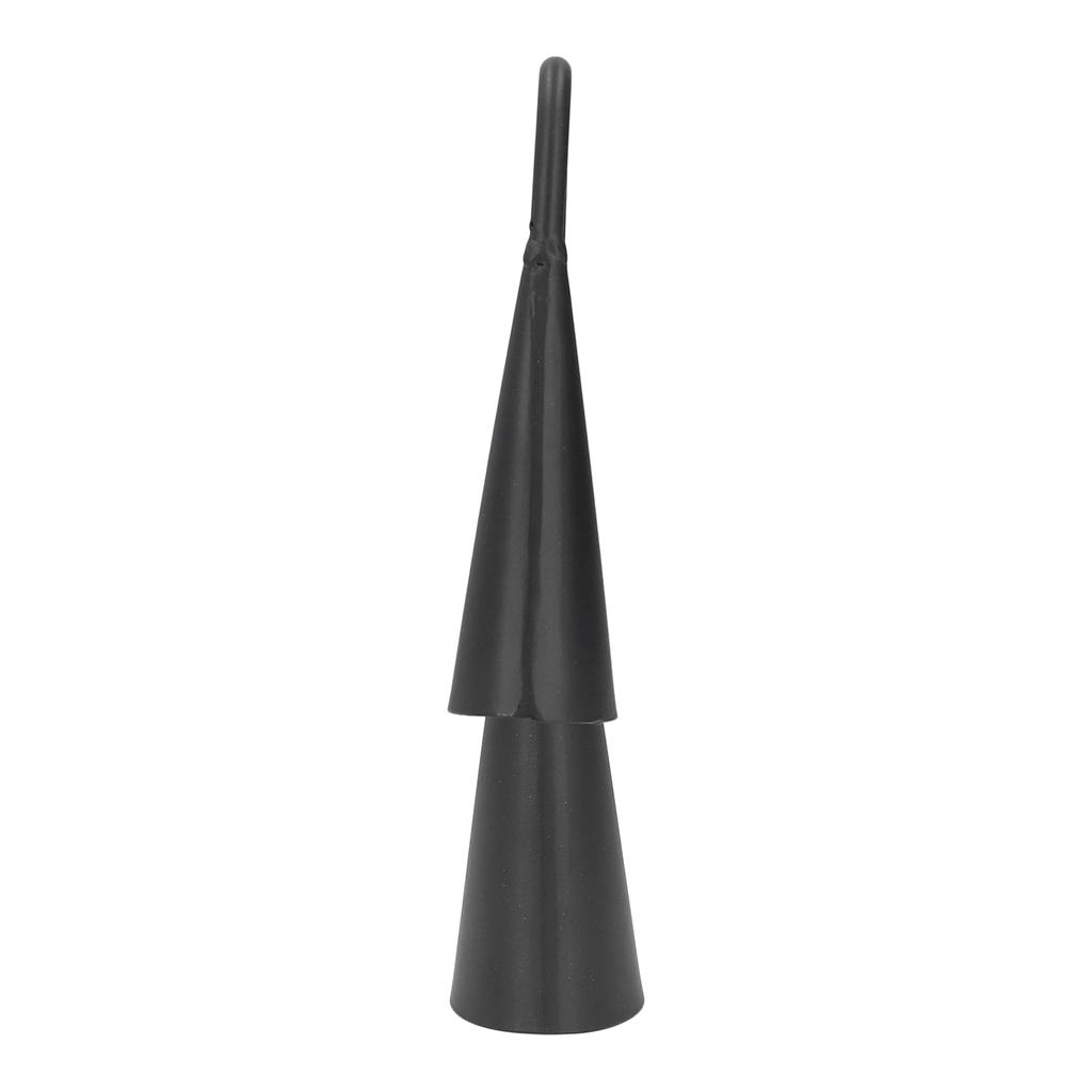 Two Tone Agogo Bell Black Metal Traditional Latin Agogo Percussion Instrument with Wooden Stick