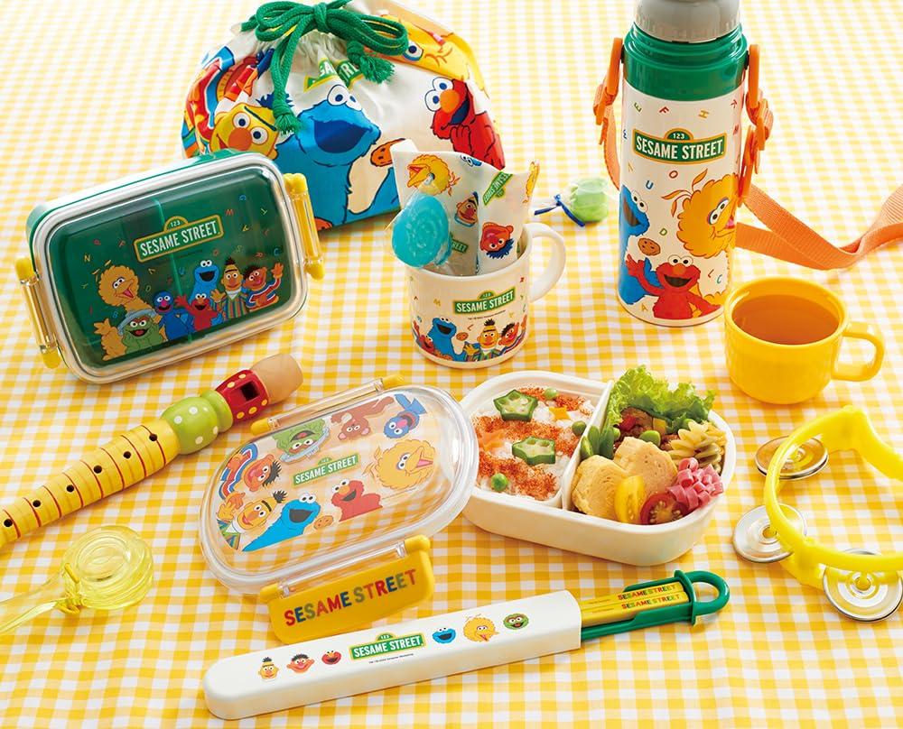 Skater Sesame Street Lunch Box, 360ml, for Children, Made In Japan, QAF2BAAG-A