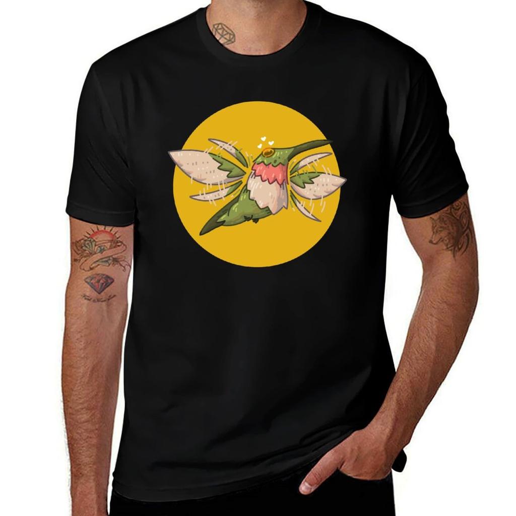 Fluttering Love Hummingbird TShirt Streetwear Print Tee Shirt