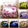 Butterfly 3D Digital Printing Kit Quilt Set Three-Piece Set