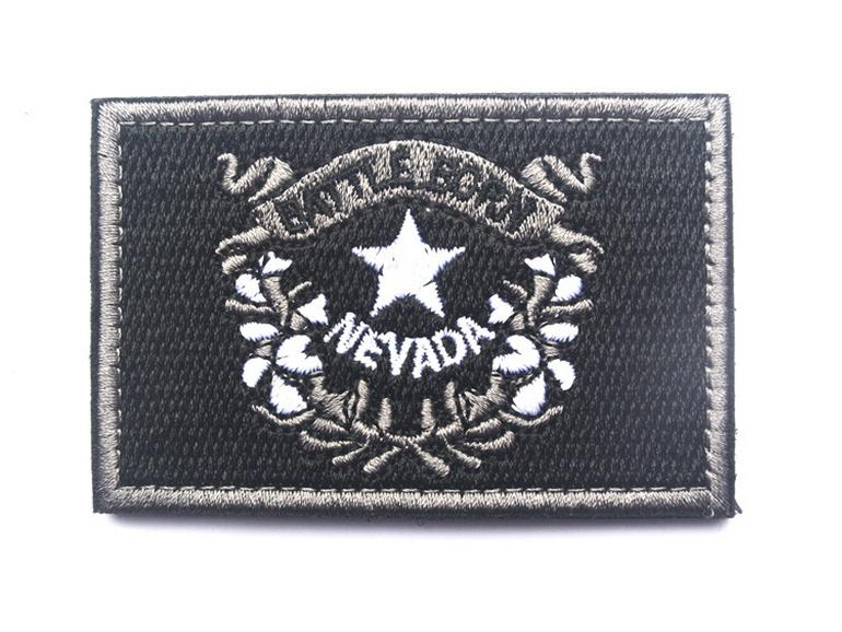 US State Flags Embroidered Patches: Michigan, Missouri, Nevada, Massachusetts with Velcro