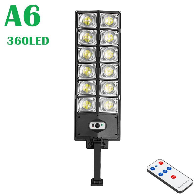 Neueste 10000LM Solar-Straßenleuchten mit Fernbedienung Bewegungssensor Solar-Außen-LED-Lampe IP65 Wasserdicht für Garten Garage