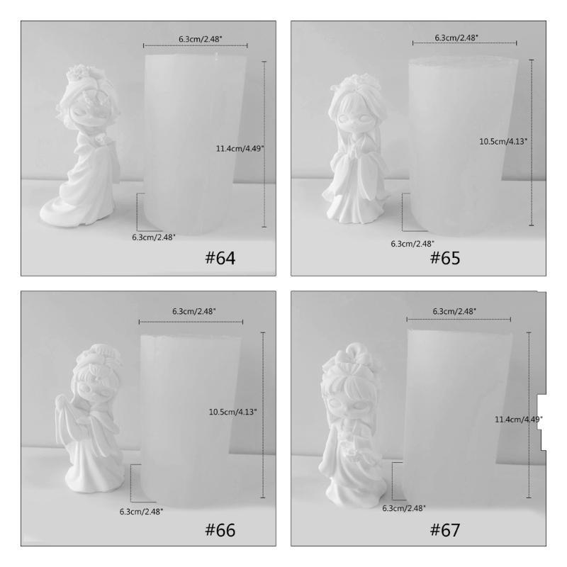 Cute Doll Candle Silicone Mold for Candle Making,Aromatherapy Candle Resin Mould Ornaments Epoxy Resin Casting Mold