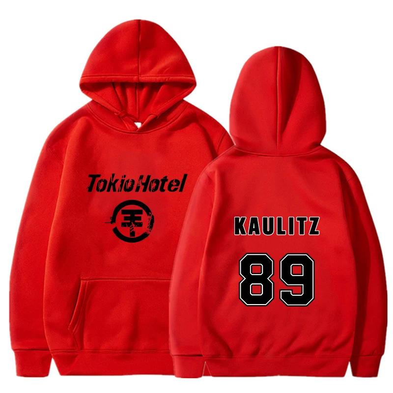 Rock Band Tokio Hotel Men's Hoodies Kaulitz Print Women Hoodie Hip Hop Harajuku Pullovers Unisex Oversized Weatshirts Clothing
