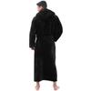 Men's Winter Plush Lengthened Shawl Bathrobe Home Clothes Long Sleeved Robe Coat