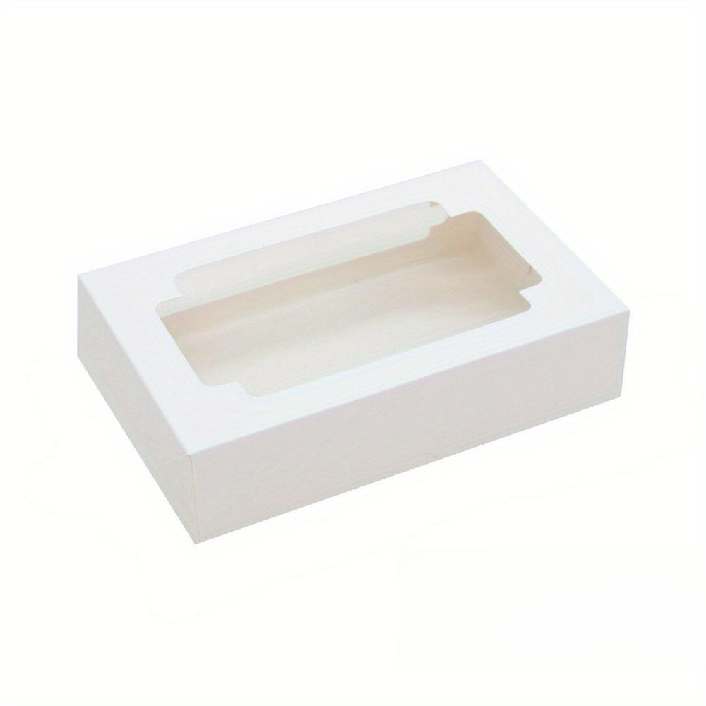 

20 шт. коробок для сладостей с окошком, подарочные коробки, автоматически выдвигающиеся коробки из крафт-бумаги для подарков, подарочные коробки для вечеринок, подарочная упаковка для дня рождения, свадьбы 18pcs white