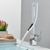 Bathroom Basin Faucet Brass Deck Mounted Mixer Taps Single Handle Single Hole Hot Cold Water Mixers Tap