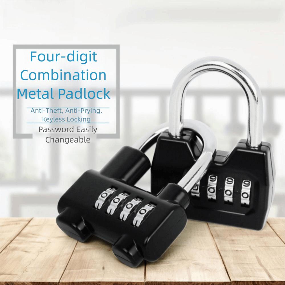 Waterproof Combination Padlock 4 Dial Digit Digit Combination Lock Password Padlock Warehouse Door