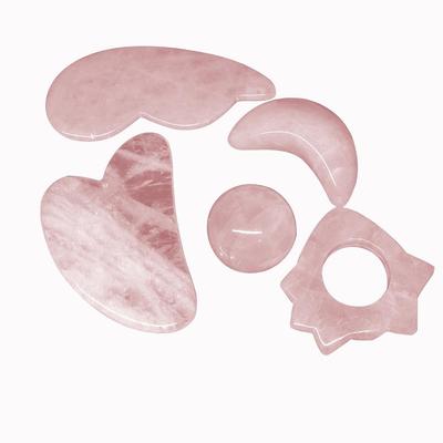 Rouleau de Quartz Rose minceur masseur de visage outil de levage pierre de rouleau de Massage du visage en Jade naturel