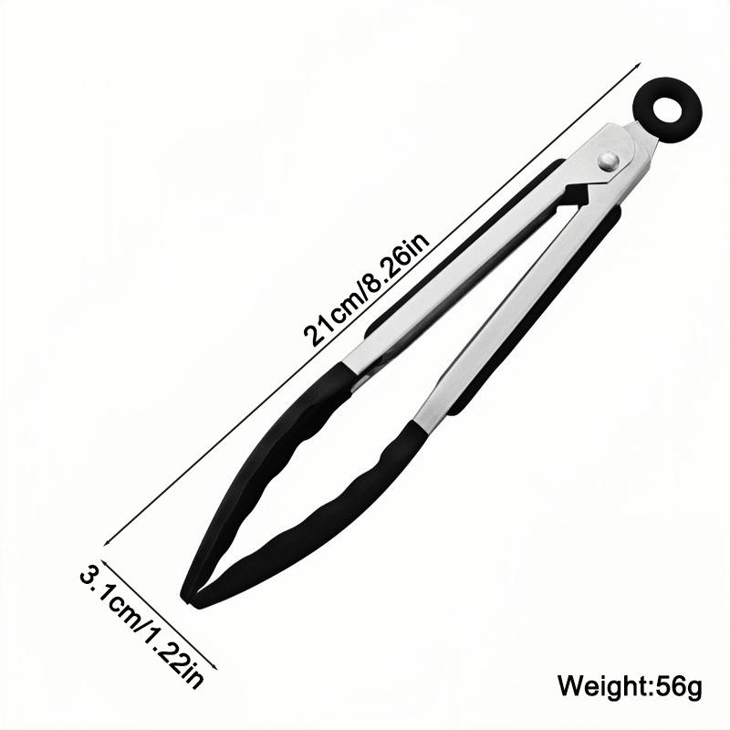

Silicone BBQ Grilling Tongs Creative Non-slip Food 7/9/12 Inch Tongs Salad Bread Cook Clip Clamp Serving Kitchen Utensils Tongs