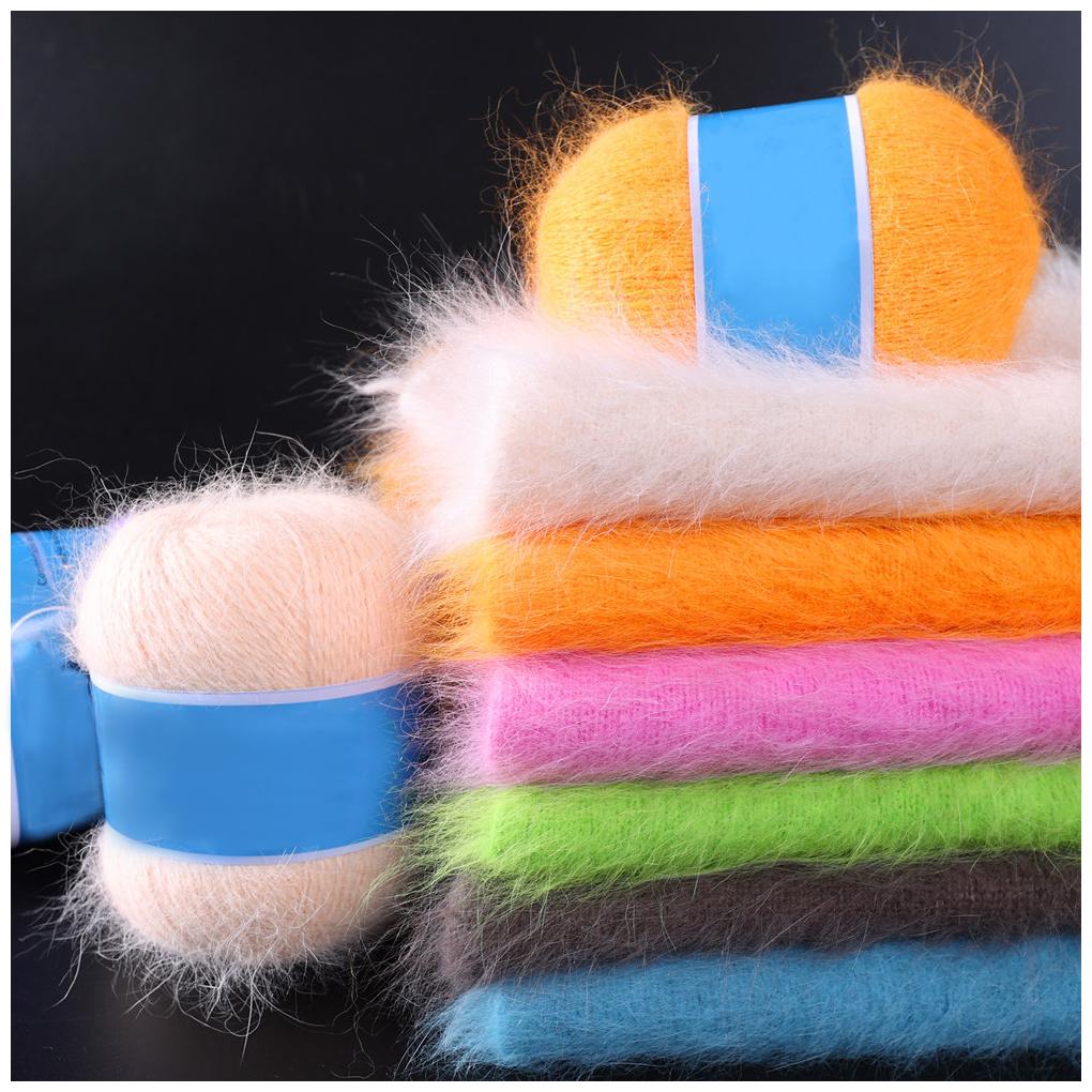 50g Soft Warm Knitting Yarn Warm Crochet Thread Hand-knitting for Sweater Beanie Hat Cap Blanket Beginner Needlework Accessory