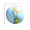 Globe gonflable 90cm 3D Conception de carte anglaise Outil d'éveil géographique pour enfants Utilisation pratique en classe interactive parent-enfant