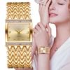 Fashion Brand Luxury Watch Women Square Stainless Steel Bracelet Watches Temperament Ladies Quartz Wristwatches Reloj Mujer