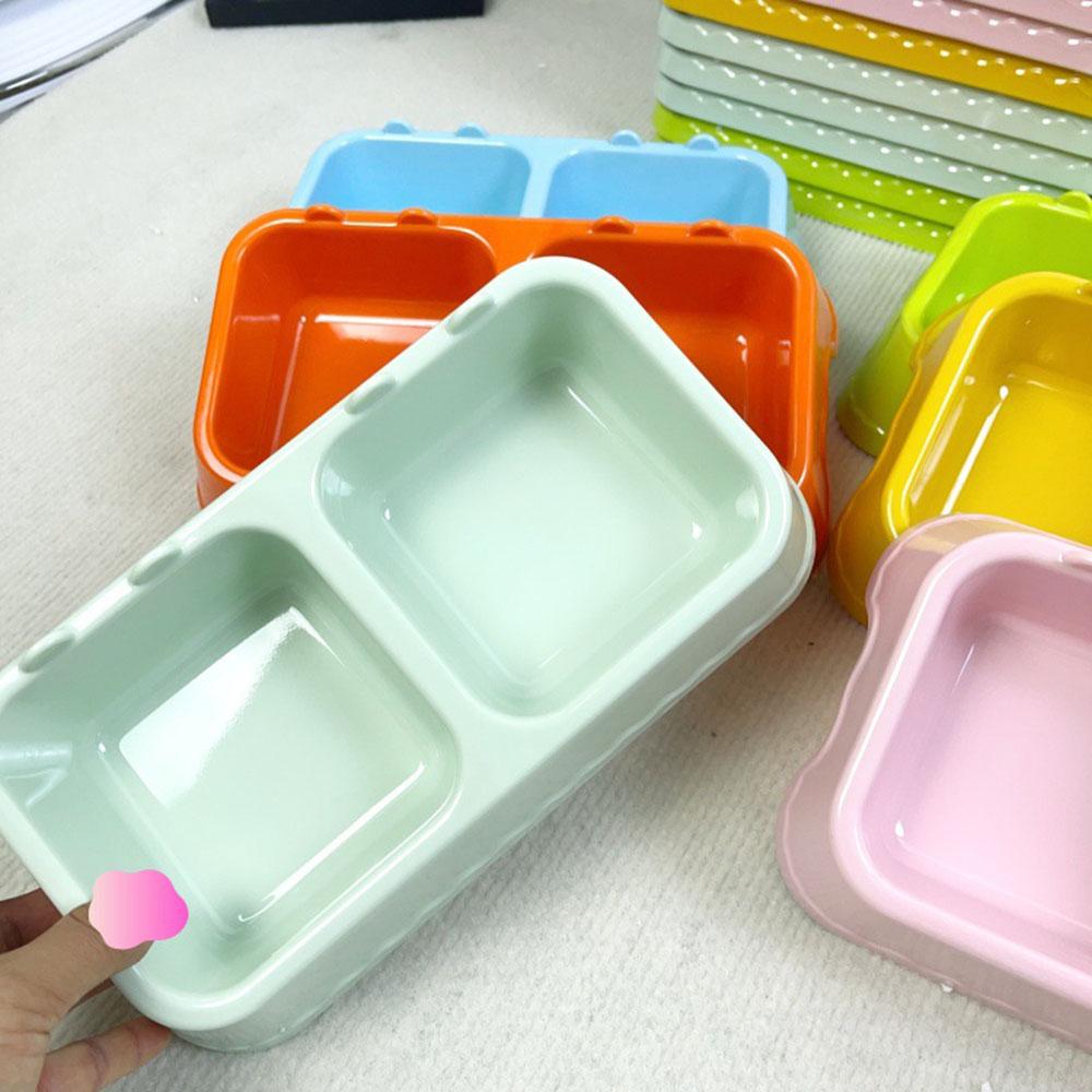 Pet Double Bowl Cat Bowl Dog Bowl, Non-Slip Pet Food & Water Bowl Set, Durable Pet Feeding Utensils Pet Supplies