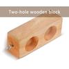 Double Hole Wood Block 6 Holes Friction Block Physical Mechanics Demonstration Teaching Equipment School Supplies