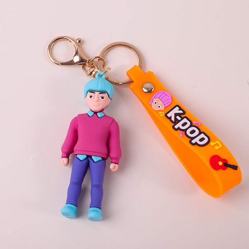 1 Pièce Décoration de Sac à Dos Widget Accessoires Jouets Kpop Devil Hunter Périphérique Widget Rumi Mira Zoe Porte-clés en PVC