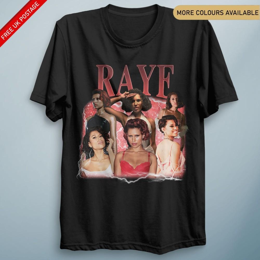 RAYE T Shirt 90s RETRO Vintage TShirt UK Tour 2025 Escapism Unisex Unisexs Tee