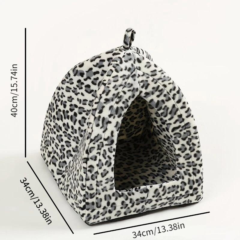 1pc Animal Theme Cat Bed Tent Soft Cat Nest, Suitable for Indoor, Movable and Convenient Pet Nest