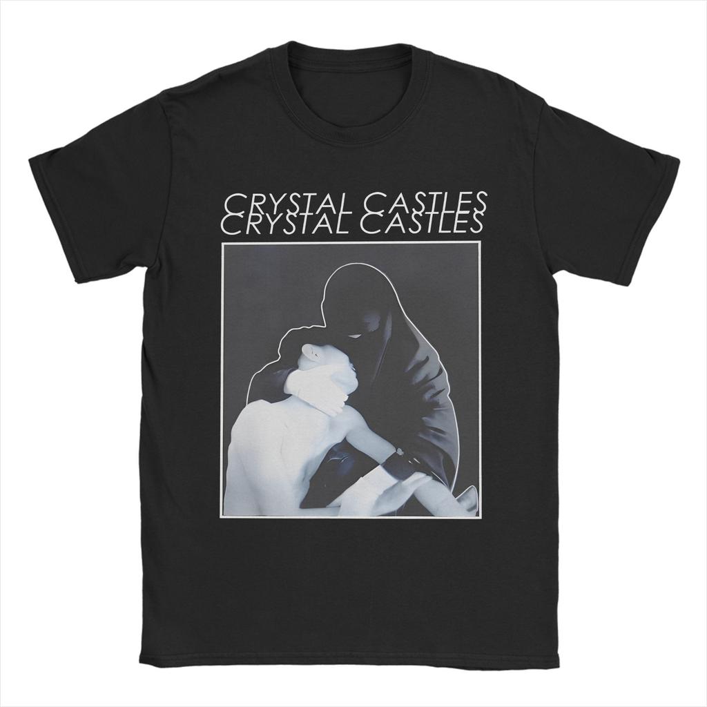 Camisetas Gráficas Unisex Crystal Castles Ropa de Música Electrónica Celestica Estilo Minimalista Camisetas de Manga Corta con Cuello Redondo Camiseta
