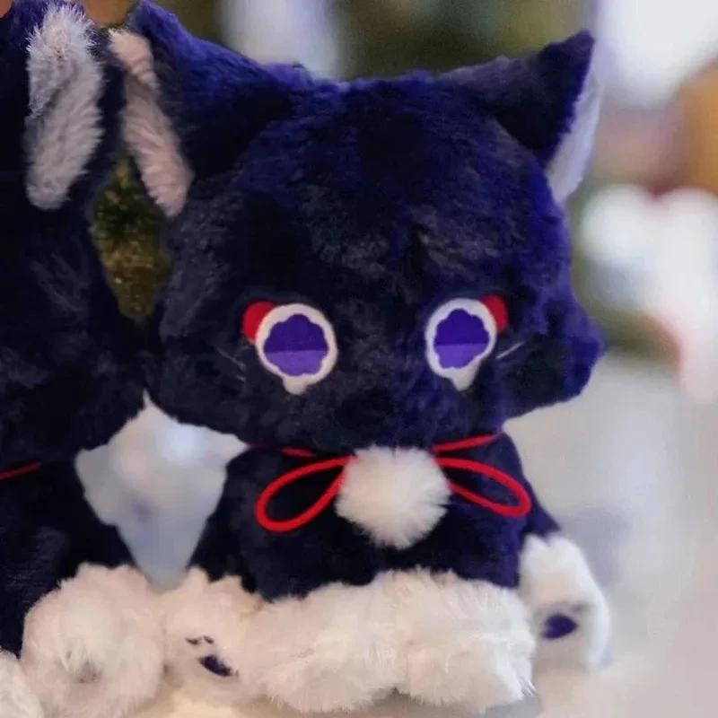 23cm Anime Genshin Impact Scaramouche Cat Cute Plush Doll Wanderer Pet Cosplay Stuffed Pillow Toy Birthday Gift
