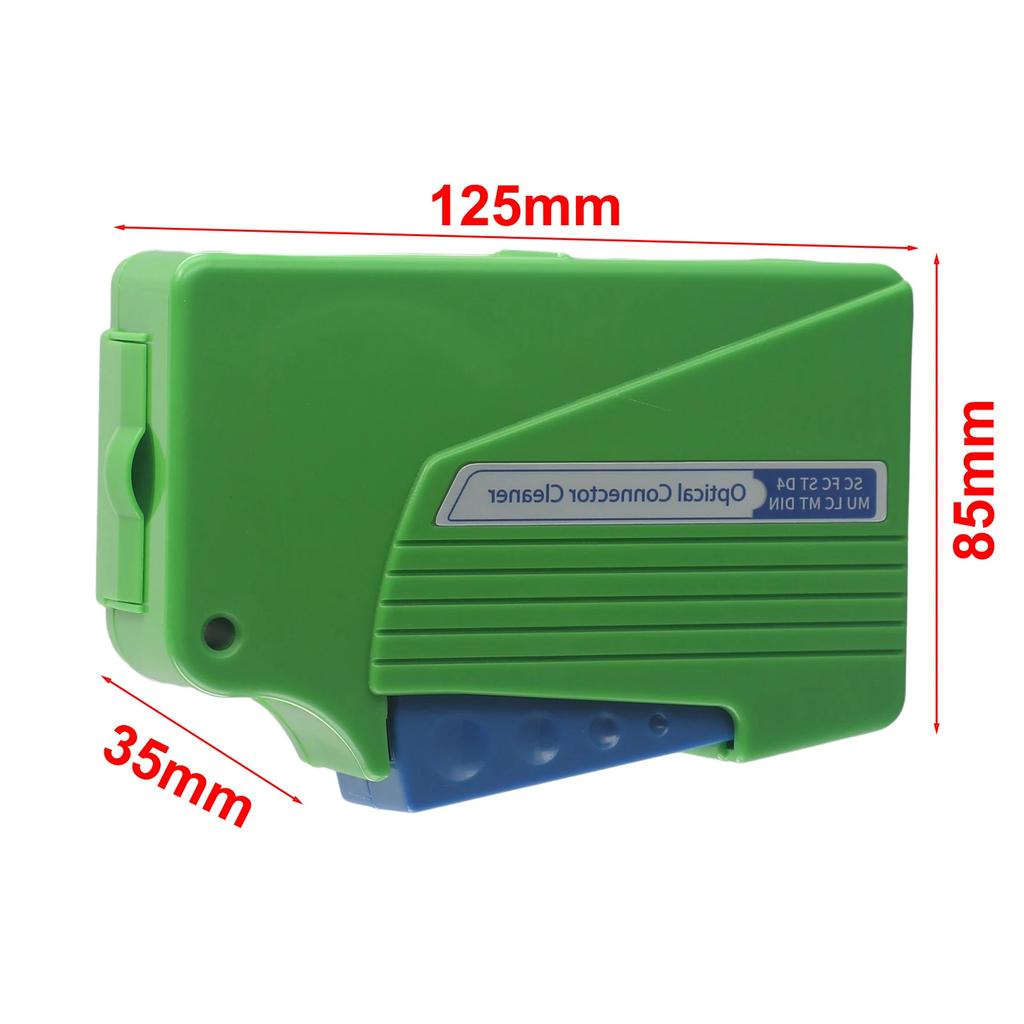 Optic Cleaner For Cassette Fiber Optic Cleaning Tool Manual Operation Alcohol Free Microfiber 500+ Effective Cleans