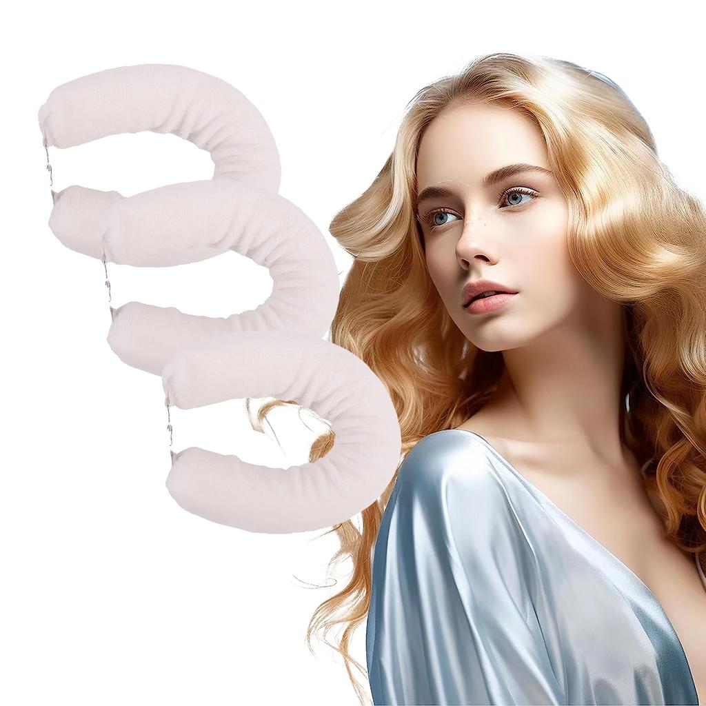 Heatless Curling Rod Headband Lazy Hair Curlers No Heat Hair Rollers Curls Sleeping Soft Flexi Rods with Hook Hair Styling Tools