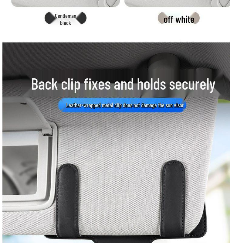 Nissan Sylphy Teana Qashqai X-Trail Terra Murano Kicks Kožený držák na brýle Klip