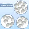 50x Paint Mixing Balls Glass Beads Round 7mm for Nail Polish Agitator Bottle Shaking Model