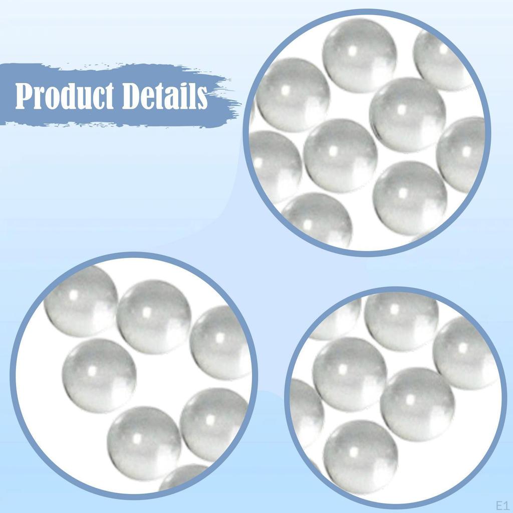 50x Paint Mixing Balls Glass Beads Round 7mm for Nail Polish Agitator Bottle Shaking Model