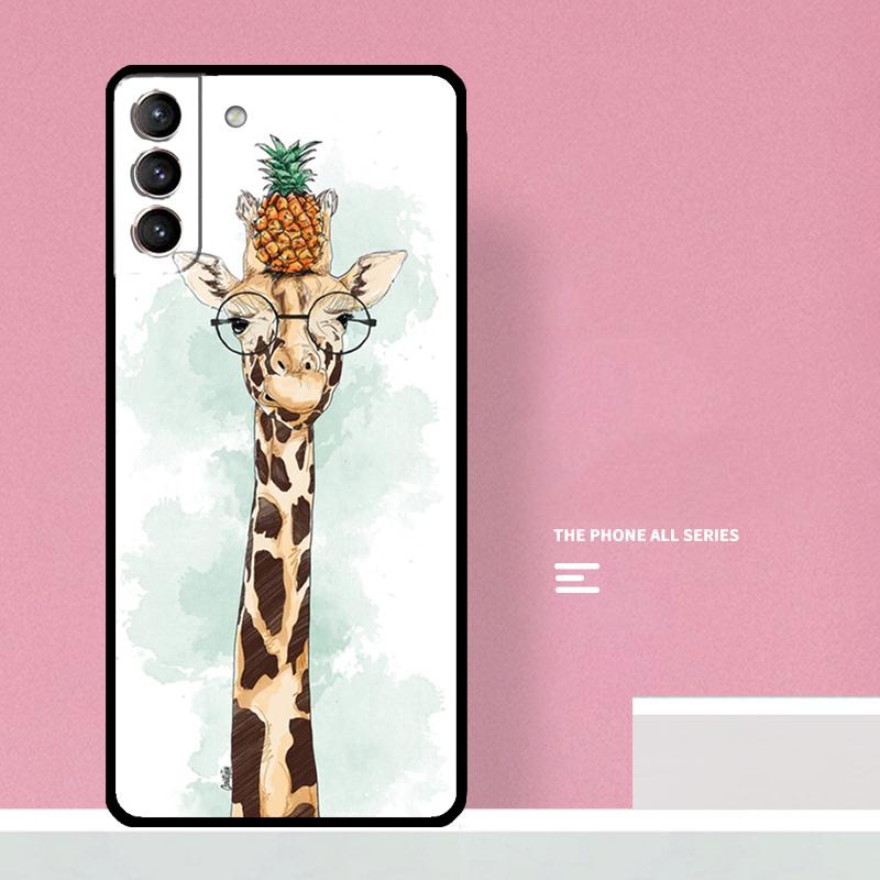 Cute Cartoon Giraffe Phone Case For Samsung Galaxy S26 S23 Ultra S20 S21 S22 S24 S25 Plus S10 S25 FE Cover Coque