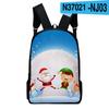 Classic Popular Merry Christmas Notebook Backpacks Pupil School Bags 3D Print Oxford Waterproof Boys/Girls Laptop Backpacks