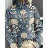 Neuer bedruckter lässiger Umhang Cardigan Pullover