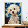 5d DIY Diamond Painting Cross Stitch Abstract Sky Dog Diamond Embroidery Mosaic Full Round Drill Home Decor Arts