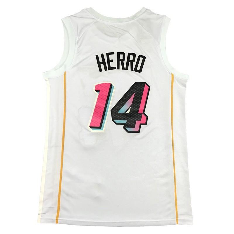 Miami Heat Basketball Jersey Dwyane Wade 3 Lowry 7 Ado 13 Herro 14 Embroidered Fan Apparel Men