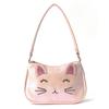 Kids Girl Mini Cat Embroidery Handbag With Waterproof Pu Material For Kindergarten And Daily Use