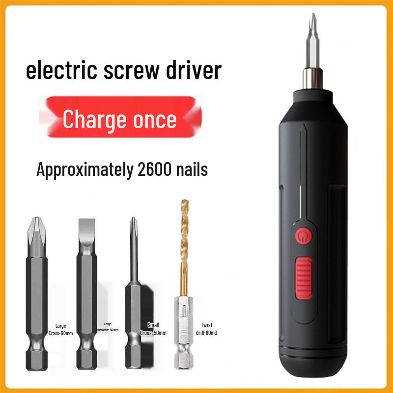 Rechargeable Multifunctional Mini Electric Screwdriver Set for Household Use