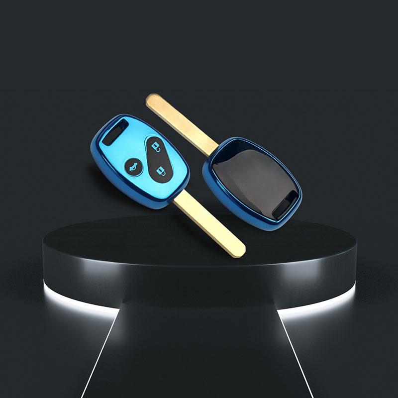 3 Buttons Soft TPU Car Key Case Covers Shell Fob Holder Bag For Honda CR-V Civic Fit Freed StepWGN Keyless Protector