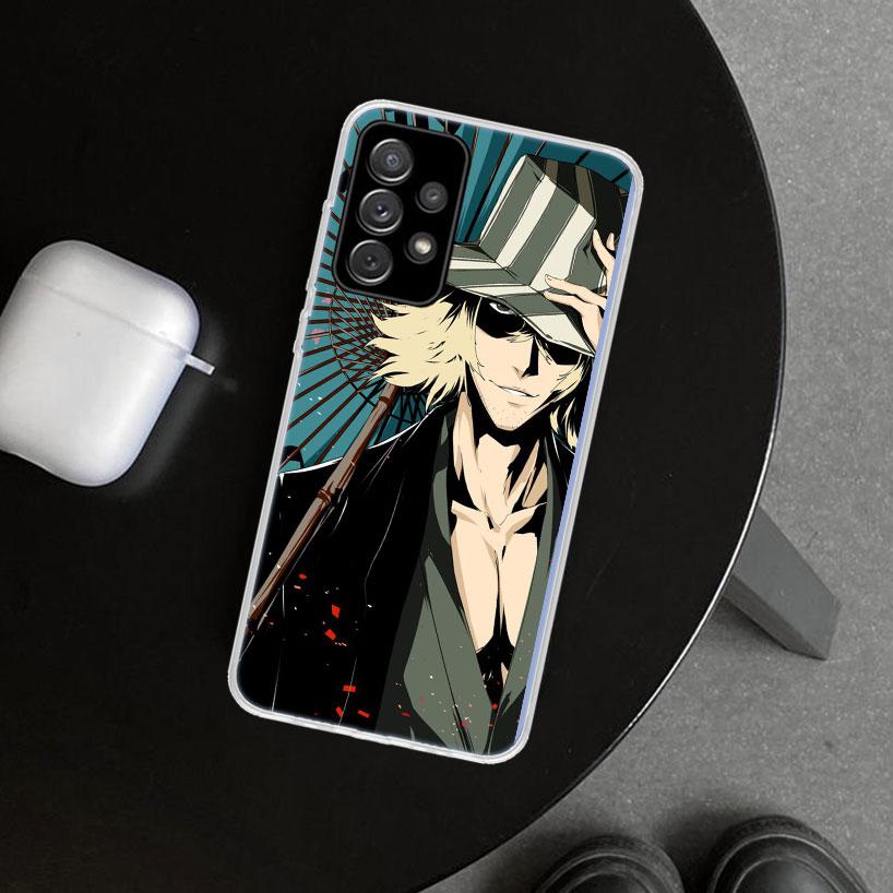 Bleach Kisuke Urahara Phone Case Cover for Samsung Galaxy A12 A22 A32 A52 A72 A02S A51 A50S A31 A20S A10S Note 20 Ultra 10 Plus