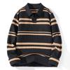 2025 Autumn/Winter Henley Collar Men's Knit Base Layer Sweater