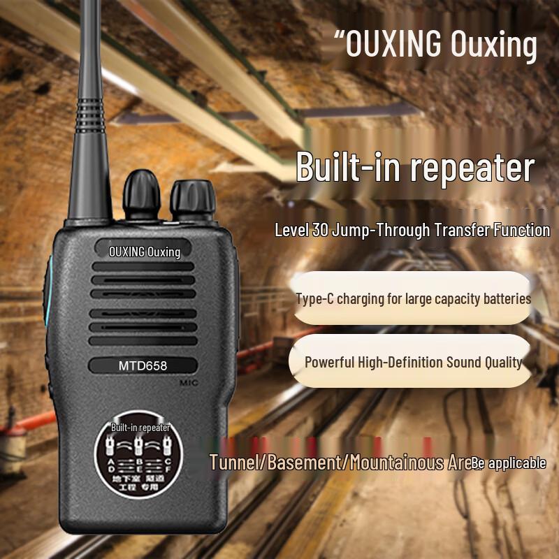

OUXING MTD658 Digital Two-Way Radio with Built-in Repeater (CN version)