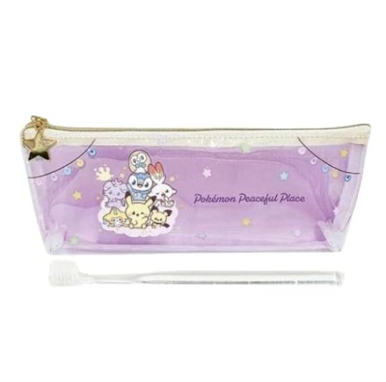 PokePeace Starry Sky Series Toothbrush Pouch Set Purple -