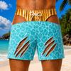 Men's American Flag Quick-Dry Summer & Fall Beach Swim Trunks - Casual Plus Size Shorts