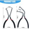 2Pcs 37960 Electrical Disconnect Pliers 60 Degree Plier and Straight Plier Automotive Electrical Connector Disconnect Pliers