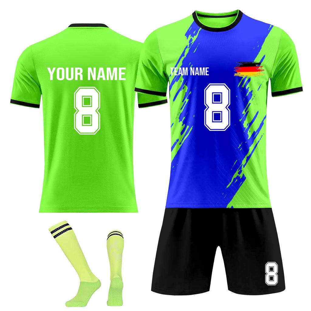 Personalised Shirts Kit Mens Girls With Name Number Custom Football Jerseys For Boys Training Suit