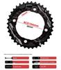 Prowheel 10/11-Speed Mountain Bike Crankset with Hollow Design and 26T/36T/38T Chainring for Bicycle Repair.