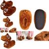 Super Soft Unisex Poop Emoji Plush Slippers For Home Indoor Comfort