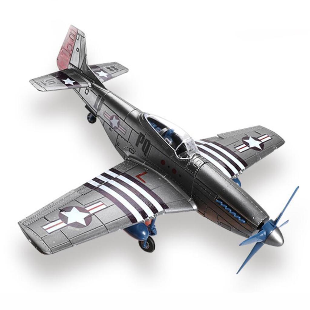 Authentic WWII P-51 Aircraft Assembly Model Kit 1 48 Scale Collectors 4D Plastic
