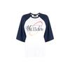 FW23 Letter Print Short Sleeve Raglan T-Shirt Women T-Shirts Navy-Blue WD-TT3-22-906-U-NV
