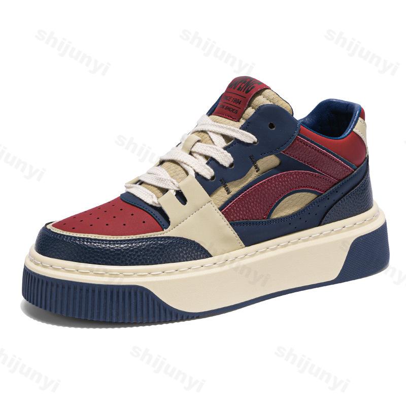 Fashion 2025 Autumn New Men's Low Top Thick Sole Casual Sport Shoes Fashion Trend Versatile Comfortable Non Slip Niche Platform sneakers