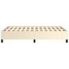 Bed Frame without Mattress Cream 120 x 190 cm Faux Leather